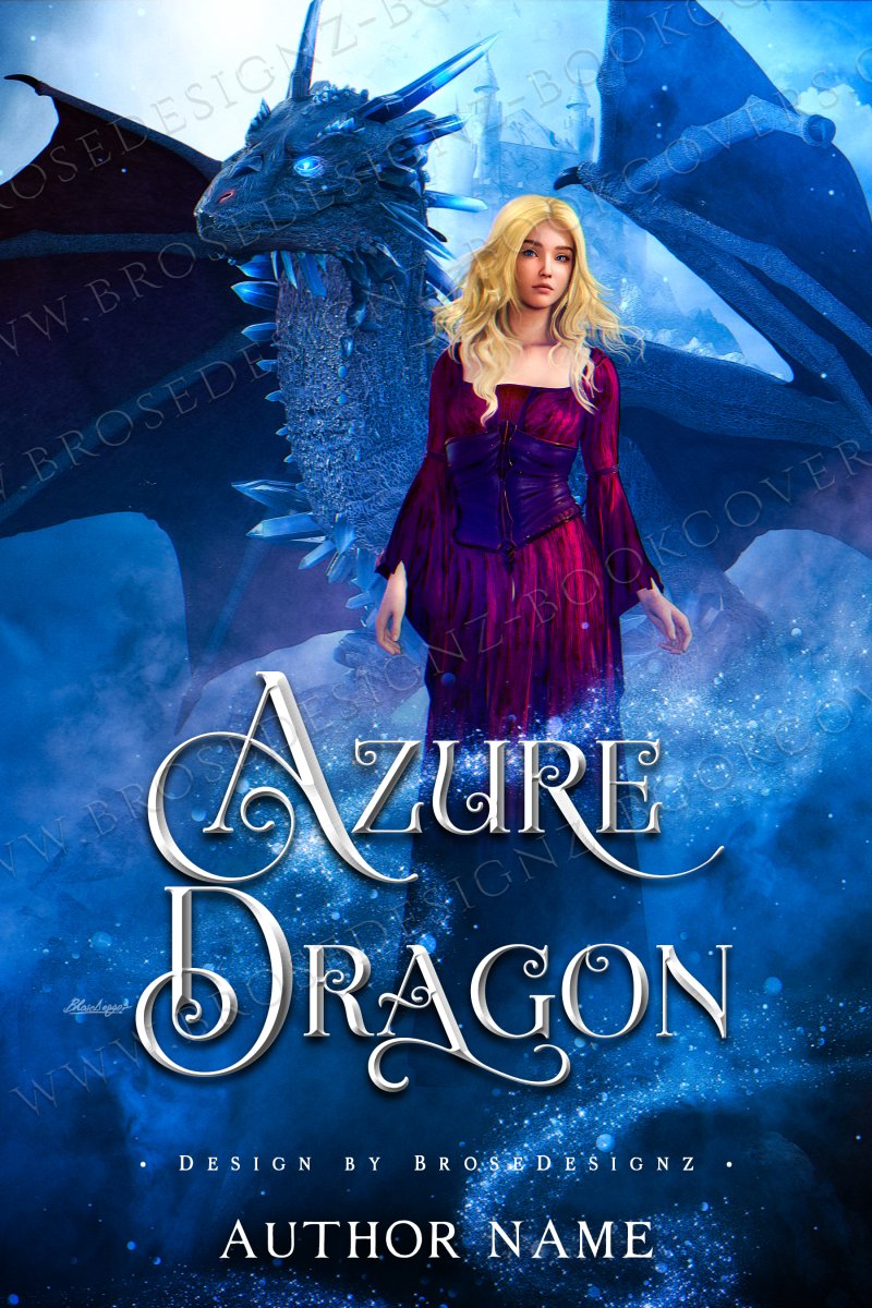 Azure Dragon- Dragon Fantasy Premade book cover