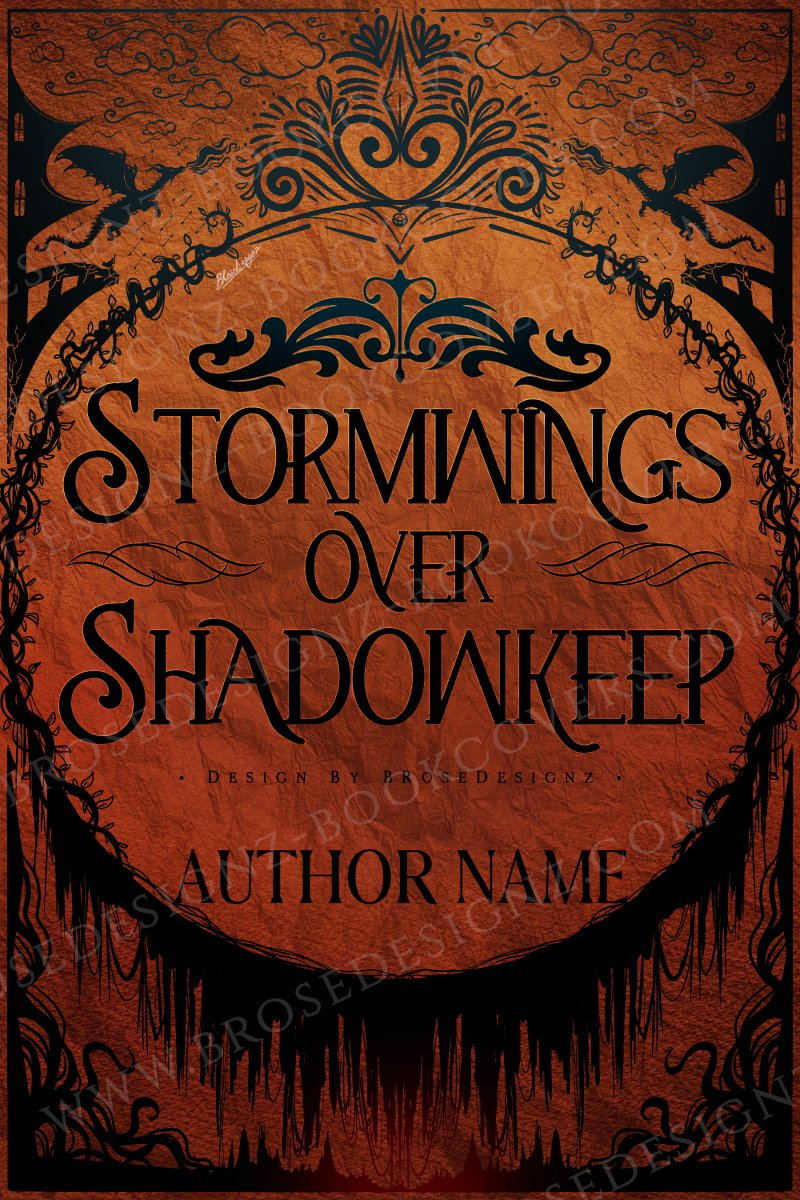 StormWings over Shadowkeep-Dragon fantasy Premade book cover