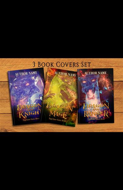 Dragon 3 book covers set New