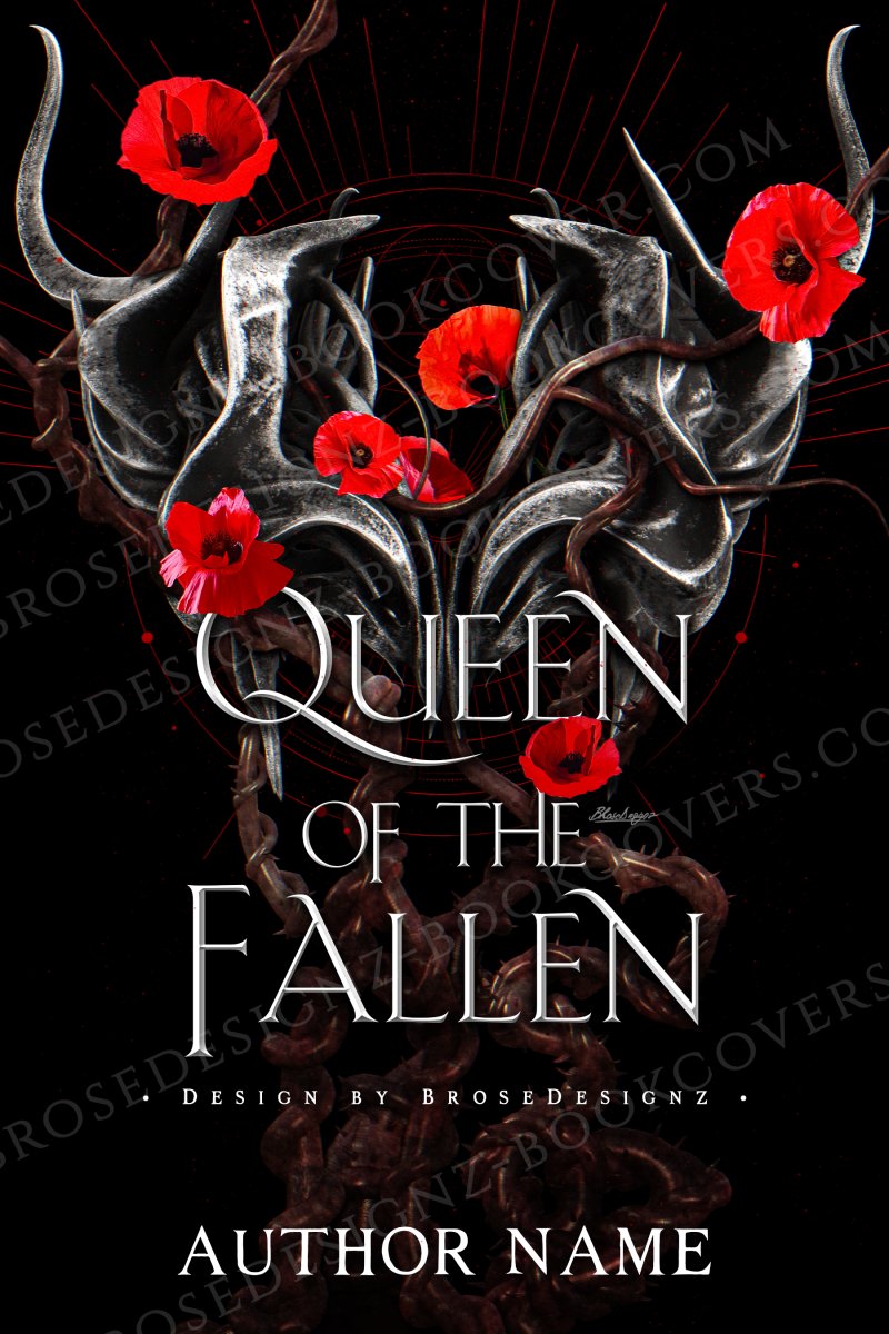 Queen of the fallen- Fantasy Premade book cover