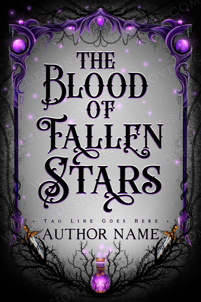 The blood of fallen stars -Fantasy Premade book cover