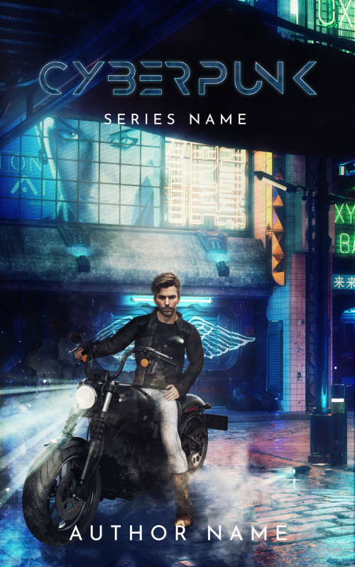 Sci-Fi Book Cover (Cyberpunk)