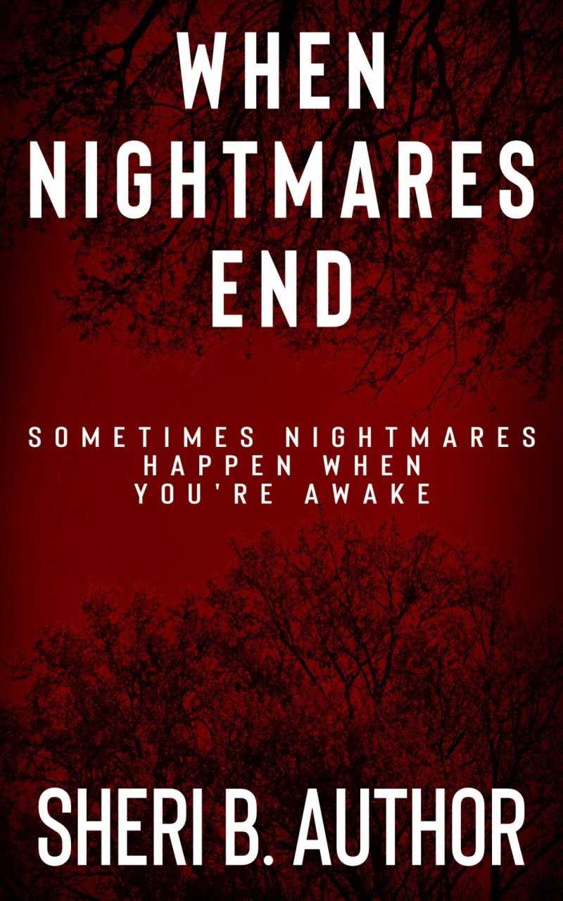 When Nightmares End – Creepy Scary Trees Forest Red Fright