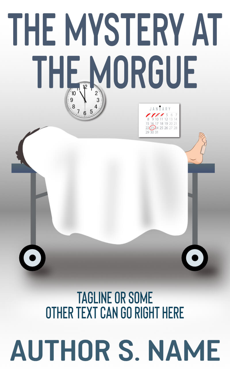 Mystery at the Morgue – Corpse Cartoon Foot Toe Tag Cozy