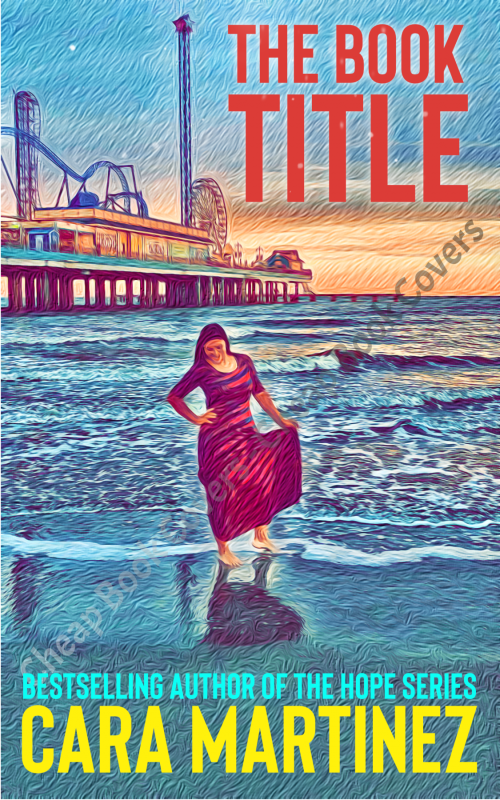 Lady on a Beach – Pleasure Pier in Galveston