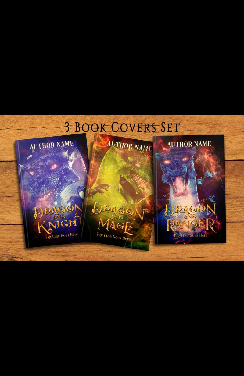 Dragon 3 book covers set