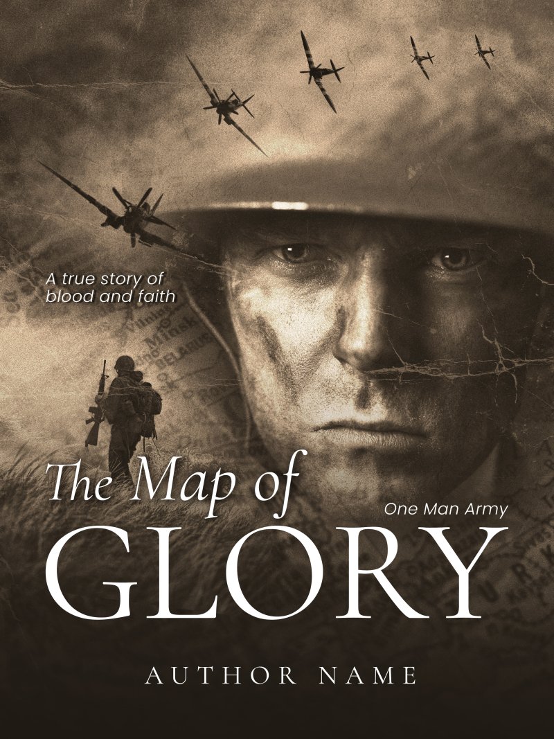Premade Historical War Fiction Book Cover – Military Thriller | WWII Action & Survival