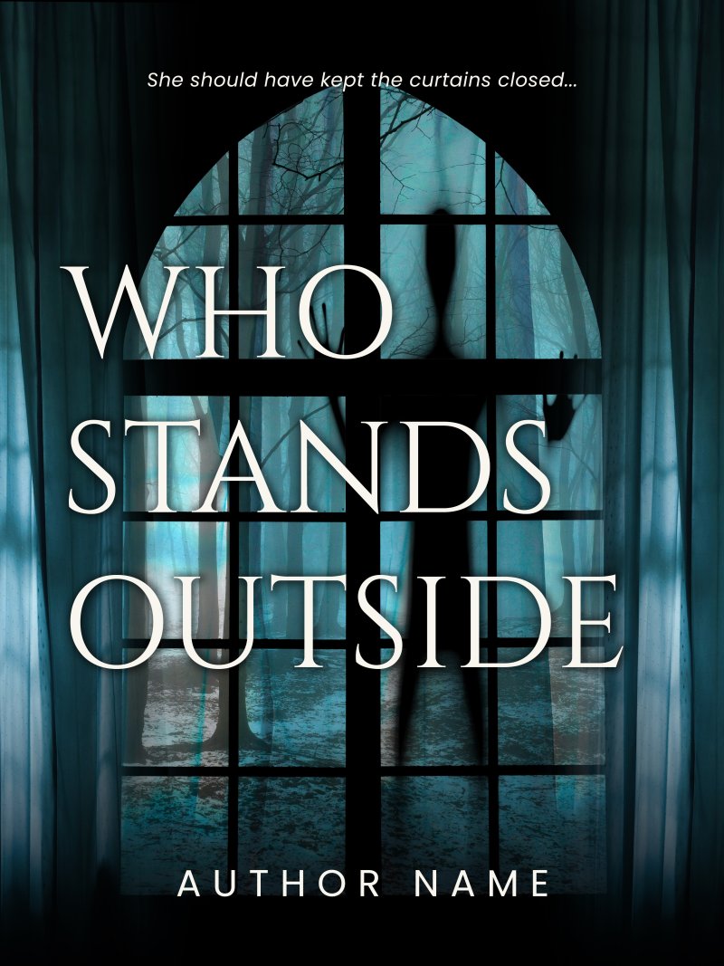 Premade Gothic Horror Book Cover Design – Paranormal Mystery | Psychological Suspense | Home Invasion & Dark Thriller