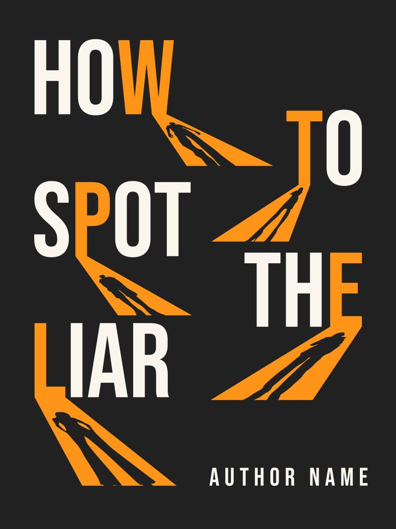 Premade Psychological Thriller Book Cover – Minimalist Mystery | True Crime & Suspense Typography