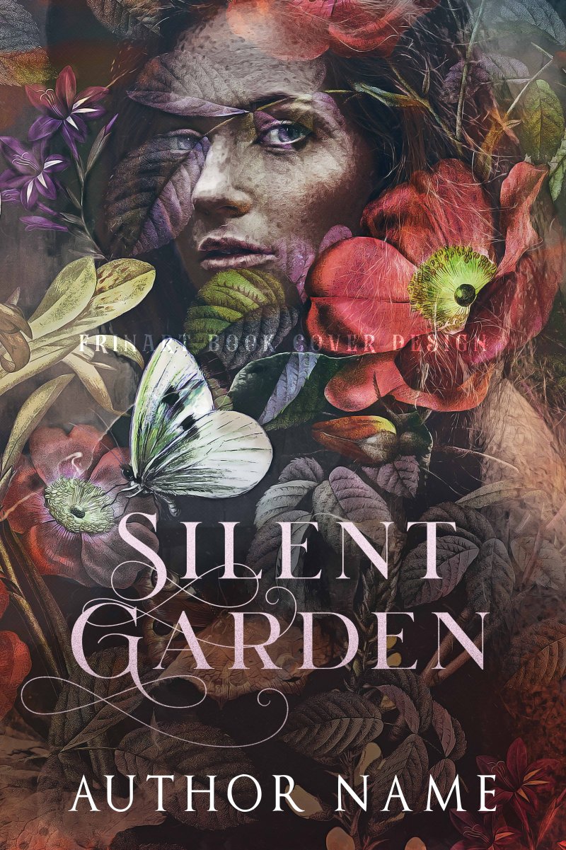 SILENT GARDEN – Atmospheric Psychological Fiction Premade Cover