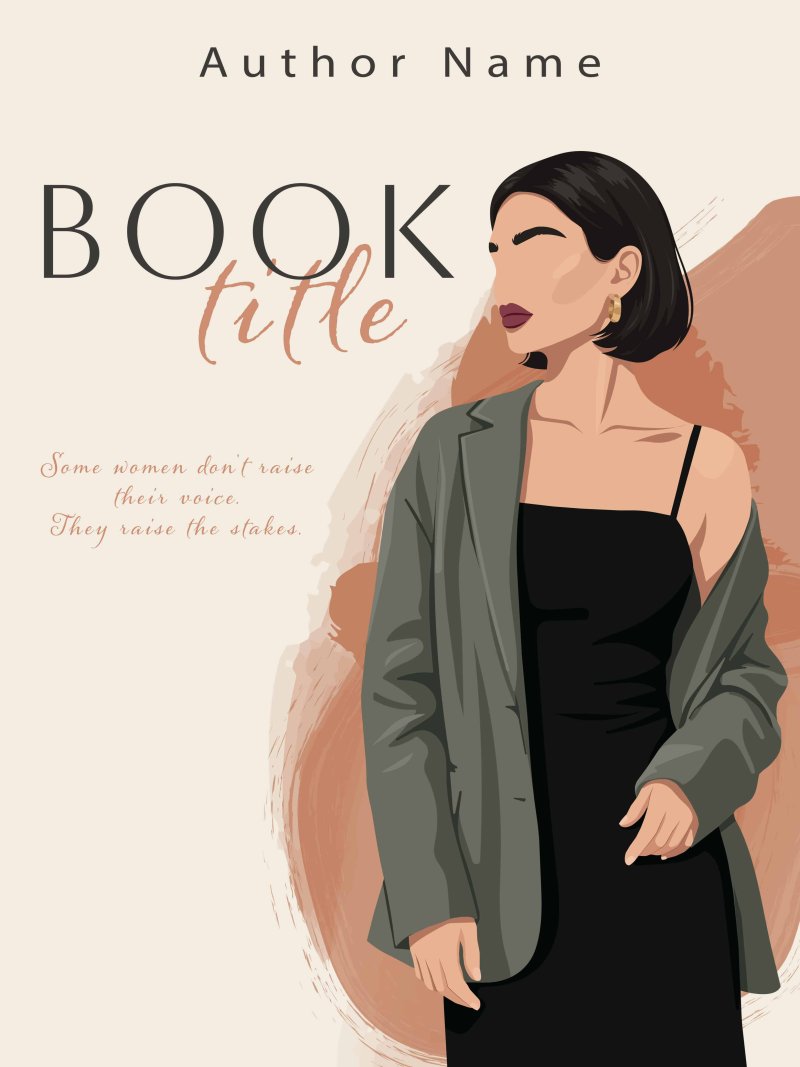 Minimalist Romance Premade Book Cover | Office & Billionaire Romance | Full Spread Print Ready
