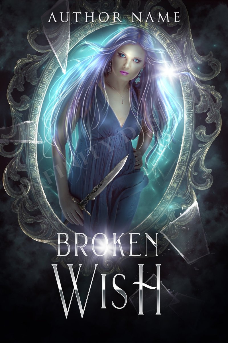 Premade Fantasy Book Cover – Beautiful Woman with Magical Aesthetic for Epic or Romantic Fantasy